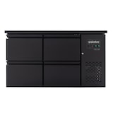 thumbnail of Botellero refrigerado trasbarra, con 4 cajones, acero inoxidable, negro, 840 x 1465 x 520 mm, 390W, 280L, EASYLINE 10042 Vaiotec