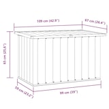 thumbnail of vidaXL Gartenbox Grau 109x67x65 cm