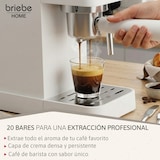 thumbnail of Cafetera Espresso 20 Bares Compatible Cápsulas Nespresso y Café Molido Espumador Leche, Briebe, Nordic, EC1180WHT, Blanco