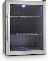 thumbnail of Beersafe XL Kühlschrank 60 Liter 2 Böden Panoramaglastür Edelstahl Schwarz