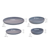 thumbnail of Palmer Serviesset Sandy Loam Stoneware 6-persoons 24-delig Blauw