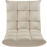 thumbnail of tectake Sillón de suelo con respaldo Snooze, 2 en 1, terciopelo, regulable en 14 posiciones   Beige