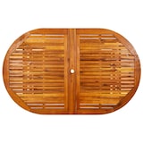 thumbnail of Mesa de comedor jardín madera maciza acacia (160-240)x100x75 cm