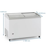 thumbnail of Conservateur à Crème Glacée - Portes Vitrées Incurvées - 400 L - Sur roulettes