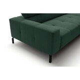 thumbnail of KAWOLA Sofa OHIO Ecksofa Feincord grün mit motorischem Sitzvorzug Recamiere rechts