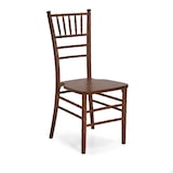 thumbnail of Sedia legno chiavari noce c/cuscino cm40x40h43/92