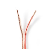 thumbnail of Nedis Lautsprecherkabel - 2 x 4.00 mm² - Kupfer - 25.0 m - Rund - PVC - Transparent - Rolle