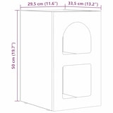 thumbnail of Table de chevet Bois ancien 29,5 x 33,5 x 50 cm Modèle Voûte