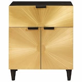 thumbnail of vidaXL Nachttisch Schwarz und Gold 50 x 33 x 60 cm massives Mangoholz