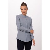 thumbnail of Chef Works® VERISMO Damen Stehkragenshirt der Contemporary Collection Artikel SFB02W Blau Größe M