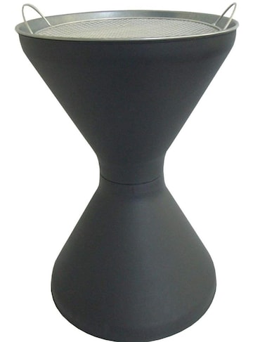 Saro Aschenbecher RANA, 399-2060, schwarz, Outdoor, mit Dach, Standascher aus Metall, 29 x 100 cm, winddicht, 9 Liter – Böttcher AG