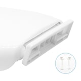 thumbnail of Sedile Wc Copri Water Tavoletta Vaso Universale Bianco Polipropilene PP Sistema Soft Closing Bagno, 1