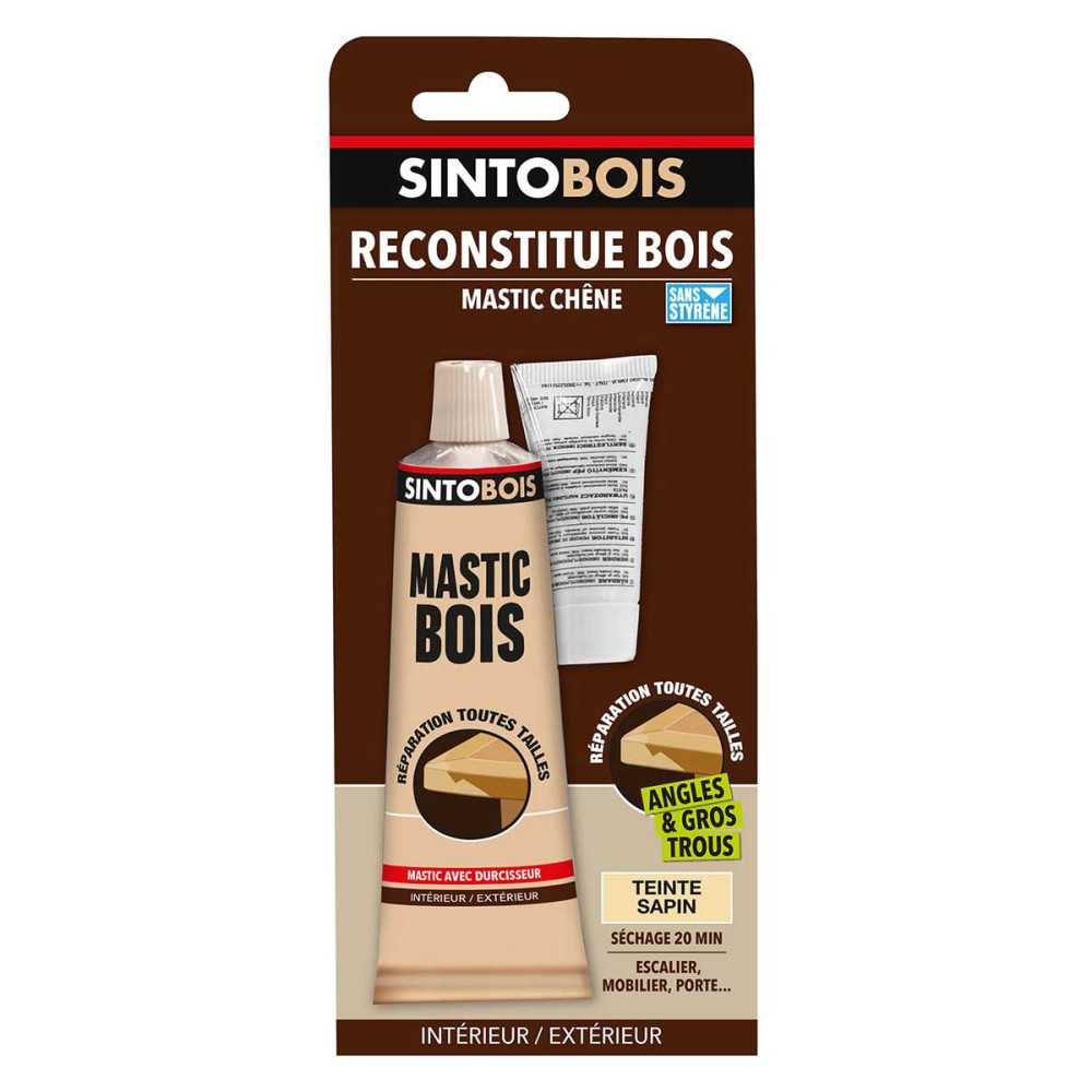 Mastic à bois bi-composant Sinto bois sapin 550 g SINTO