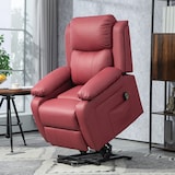 thumbnail of HOMCOM Poltrona Alzapersona Reclinabile con Telecomando Rosso