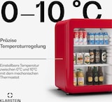 thumbnail of Audrey Evo Getränkekühlschrank | Retro-Design | Glastür | 65 L | EEK C Rot
