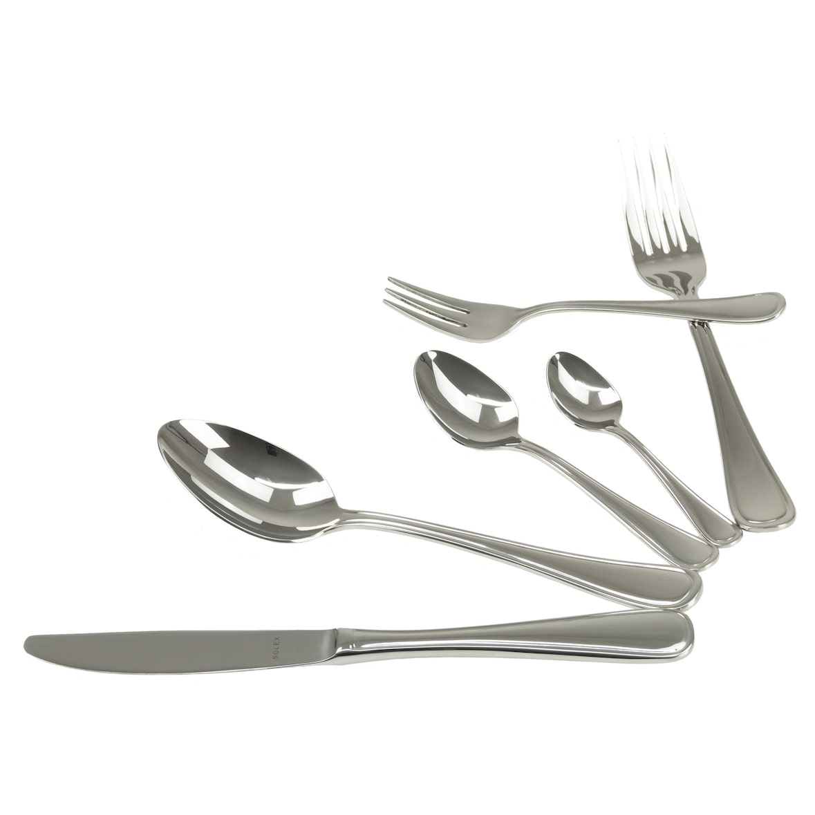 Solex Selina Besteckset 72 teilig für 12 Personen inklusive Moccalöffel