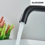 thumbnail of NAVIS | Badarmatur Wandmontage 2-teile Schwarz matt | Schlichte Edelstahl Mischbatterie Wandarmatur Bad | Hotel Gastro Wasserhahn Waschtischarmatur