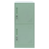 thumbnail of Armadietto HWC-P63, cassetta di sicurezza Armadietto a 2 ante, 90x38x45cm acciaio ~ verde menta