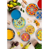 thumbnail of Excelsa 18-Teiliges Geschirrset Trinacria Porzellan Bunt