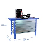 thumbnail of Werkbank Simonwork bt6l pro Metall 5box 1500 blau