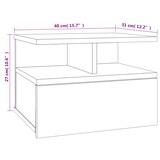 thumbnail of vidaXL Hängender Nachttisch Sonoma-Eiche 40x31x27 cm Holzwerkstoff