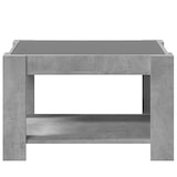 thumbnail of Mesa de centro y LED madera ingeniería gris hormigón 73x53x45cm