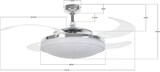 thumbnail of Fanaway Evo 2 Deckenventilator  (Ø x H) 122 cm x 42 cm  Gehäusefarbe (Details): Chrom (glänzend)
