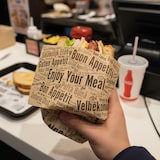 thumbnail of 5 kg Einschlagpapier, fettdichtes Papier 30x40cm braun Enjoy ca 1200 Stück