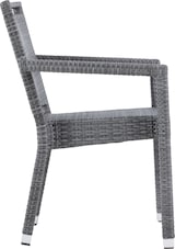 thumbnail of METRO PROFESSIONAL Sedia impilabile con braccioli e maniglia Barbados, rattan sintetico, grigio