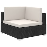 thumbnail of vidaXL 12-tlg. Garten-Lounge-Set mit Auflagen Poly Rattan Schwarz