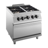 thumbnail of KBS Gasherd 4 Brenner mit Gasofen 4x 6,0 kW 800x730x900 mm Pilotflamme