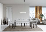 thumbnail of Everyday Premium Ausziehtisch 200/460x90 cm Esche weiß Beine anthrazit