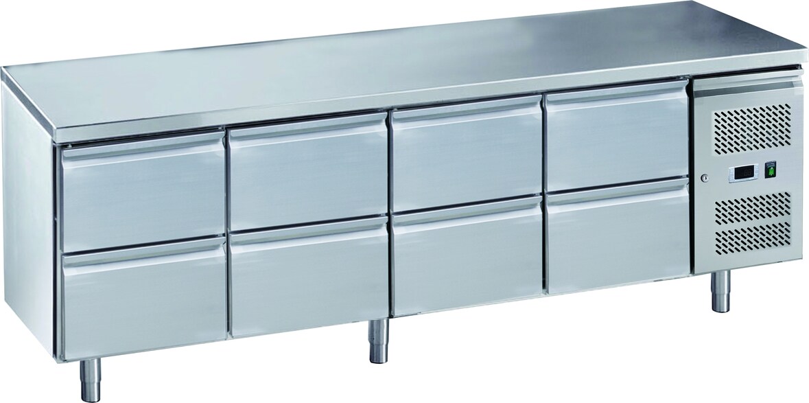 GastroHero Kühltisch ECO 0/8 - GN 1/1