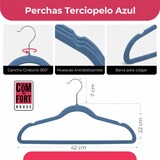 thumbnail of COM-FORT HOUSE Perchas terciopelo antideslizantes pack 50 azul ultrafinas ahorro espacio gancho 360 ropa vestidos trajes