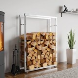 thumbnail of DELUKE® Kaminholzregal innen Metall SATLO für Feuerholz Brennholzregal innen Kaminholzständer Kaminholzhalter FeuerholzregalEdelstahl, 25x100x125cm