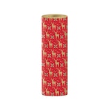 thumbnail of Clairefontaine Geschenkpapier, Tiny Rolls Kraft 70g, 50x0,35m, Rentiere, rot - Rot 223922C