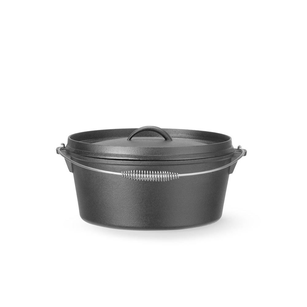 Cacerola de hierro fundido, HENDI, 7,2L, Negro, ⌀310x(H)155mm