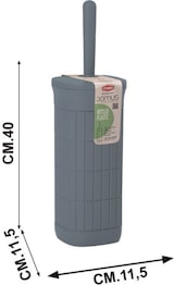thumbnail of Stefanplast Domus Toilettenbürstenhalter in Rauchblau