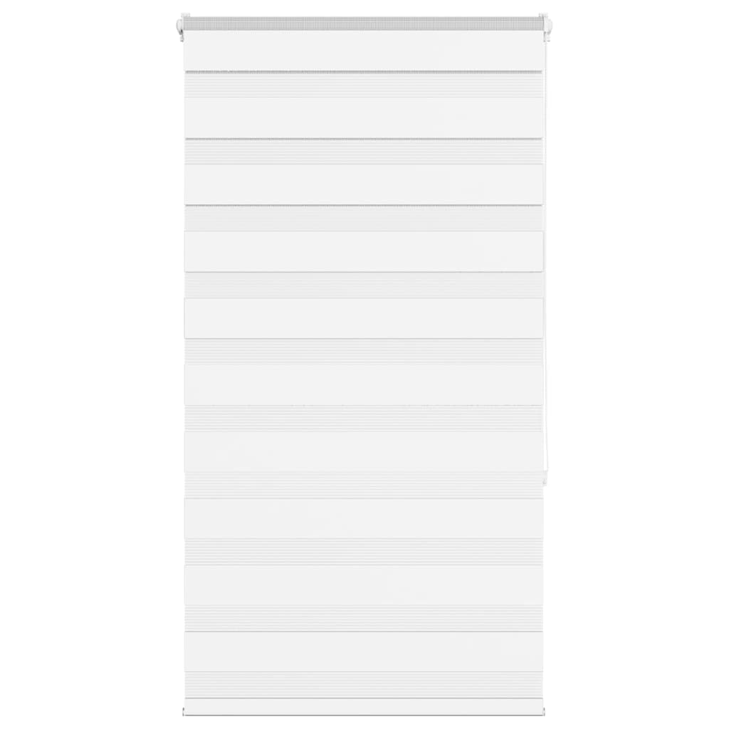 vidaXL Doppelrollo Weiß 85x150 cm Stoffbreite 80,9 cm Polyester