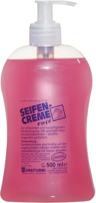 Dreiturm Seifencreme rosé Handwaschcreme 500 ml Flasche
