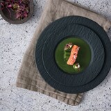 thumbnail of Villeroy & Boch Manufacture Rock Blanc Café au lait Untertasse 17cm