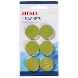 thumbnail of SIGMA Magnete, Polystyren, Ø 3.2 cm, hellgrün, 6 Stück