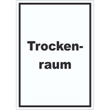 thumbnail of Trockenraum Aufkleber mit Text Wäsche trocknen hochkant A4 (210x297mm)