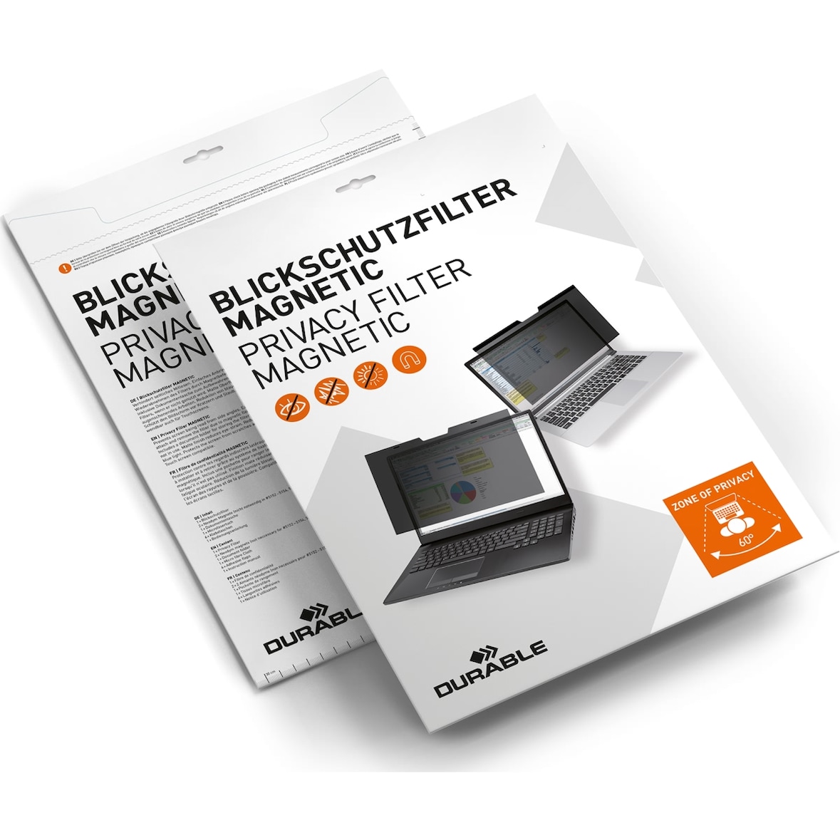 Filtro de privacidade MAGNETIC 16 polegadas LCD ecrã panorâmico 16:10 cinzento