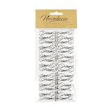 thumbnail of 60 Stück Weihnachtskugeln Haken `Chrom Silber Stern` Aufhänger