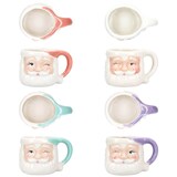 thumbnail of 6x Kaffeebecher Nikolaus 280ml 4 Farben Glühwein Pastell Weihnachten Pott Tasse