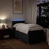 thumbnail of vidaXL Boxspringbett mit Matratze Schwarz 100x200 cm Stoff
