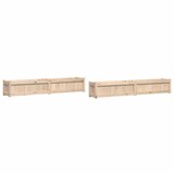 thumbnail of Helloshop26 - Pflanzkübel Hochbeet Blumenbeet Garten Terrasse 2er-Set massives Kiefernholz braun 02_0039048