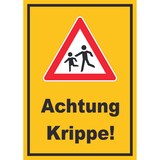 thumbnail of Achtung Krippe Schild A5 (148x210mm)