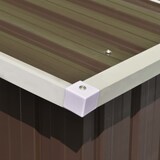 thumbnail of vidaXL Tuinhuis Bruin 257x990x181 cm Gegalvaniseerd staal